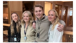 From the left: Fay Connie Haugrud, Nora Skansen Skranefjell, Erlend Størkson, Mathilde Stenberg