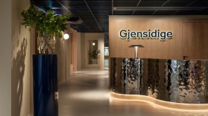 Receptionen på Gjensidiges kontor i Stockholm