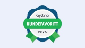 Emblem som viser at vi er kundefavoritt på bytt.no