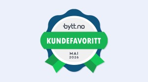 Emblem som viser at vi er kundefavoritt på bytt.bo