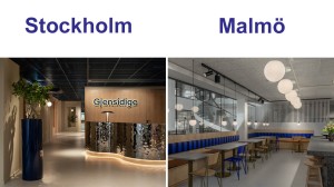Gjensidiges kontor i Stockholm och Malmö